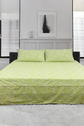 Green Pom Pom Bed Sheet Set