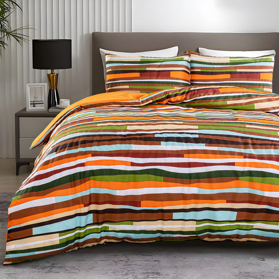 Waves Striped Duvet Cover Set