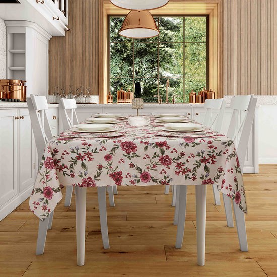 ZBN 23051 Floral Table Cover 6 Persons