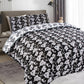 Josette Black Cotton Duvet Cover Set