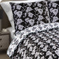 Josette Black Cotton Duvet Cover Set