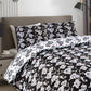 Josette Black Cotton Duvet Cover Set