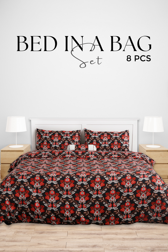 Narcissus BNB Set With Comforter 8Pcs